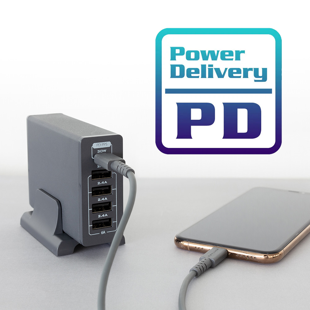 急速充電が可能　Power Delivery3.0対応