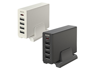 UPower Delivery3.0対応 30W出力 USB Type-C_1ポート、USB Type-A×4ポート AC充電器