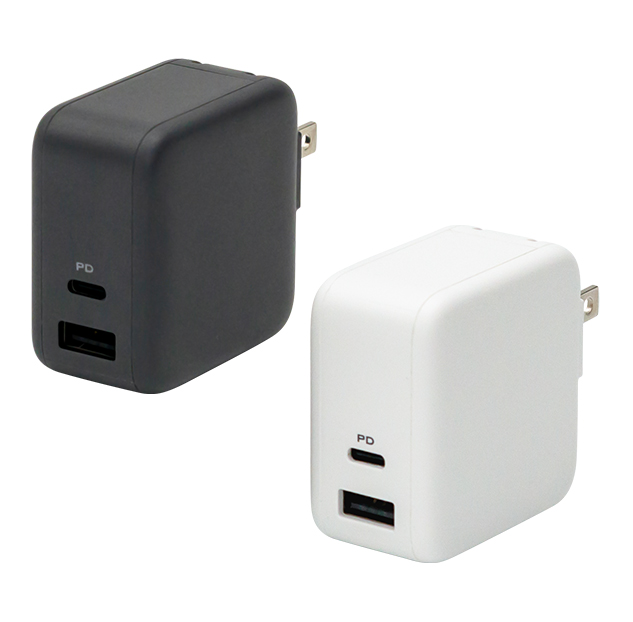 Power Delivery65W対応 USB Type-C×1ポート、USB Type-A×1ポート　AC充電器