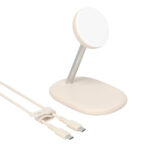 【新商品紹介】Qi2認証　2in1 マグネット式 ワイヤレス充電器 MOT-QI15W05-EC