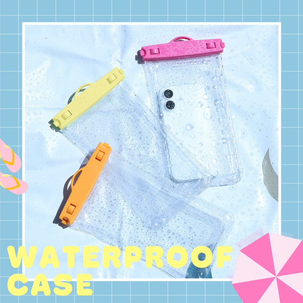 防水ケース 大きめサイズ  防水防塵 IP68 ケースにいれたまま操作 写真撮影 通話 顔認証 首かけストラップ付 全3色(MOT-WPC03)