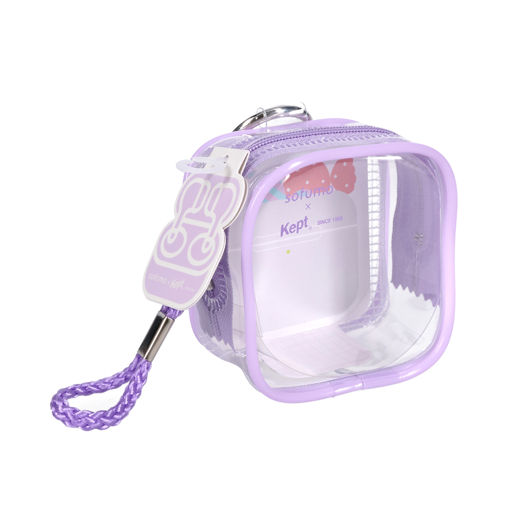 sofumo×Kept カラビナ付き ミニポーチ クリア 全3色（MOT-ACCPCH02