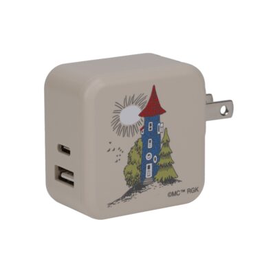 MOOMIN SHOP 楽天市場店で販売中！【MOOMIN】AC充電器 PD35W USB-C 1ポートUSB-A 1ポート 折りたたみ式プラグ 全1色 2年保証