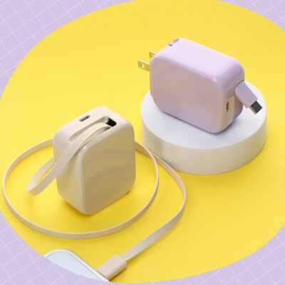 【新商品紹介】巻取り式 USB-Cケーブル一体型 PD30W充電器（MOT-ACPD30C2）