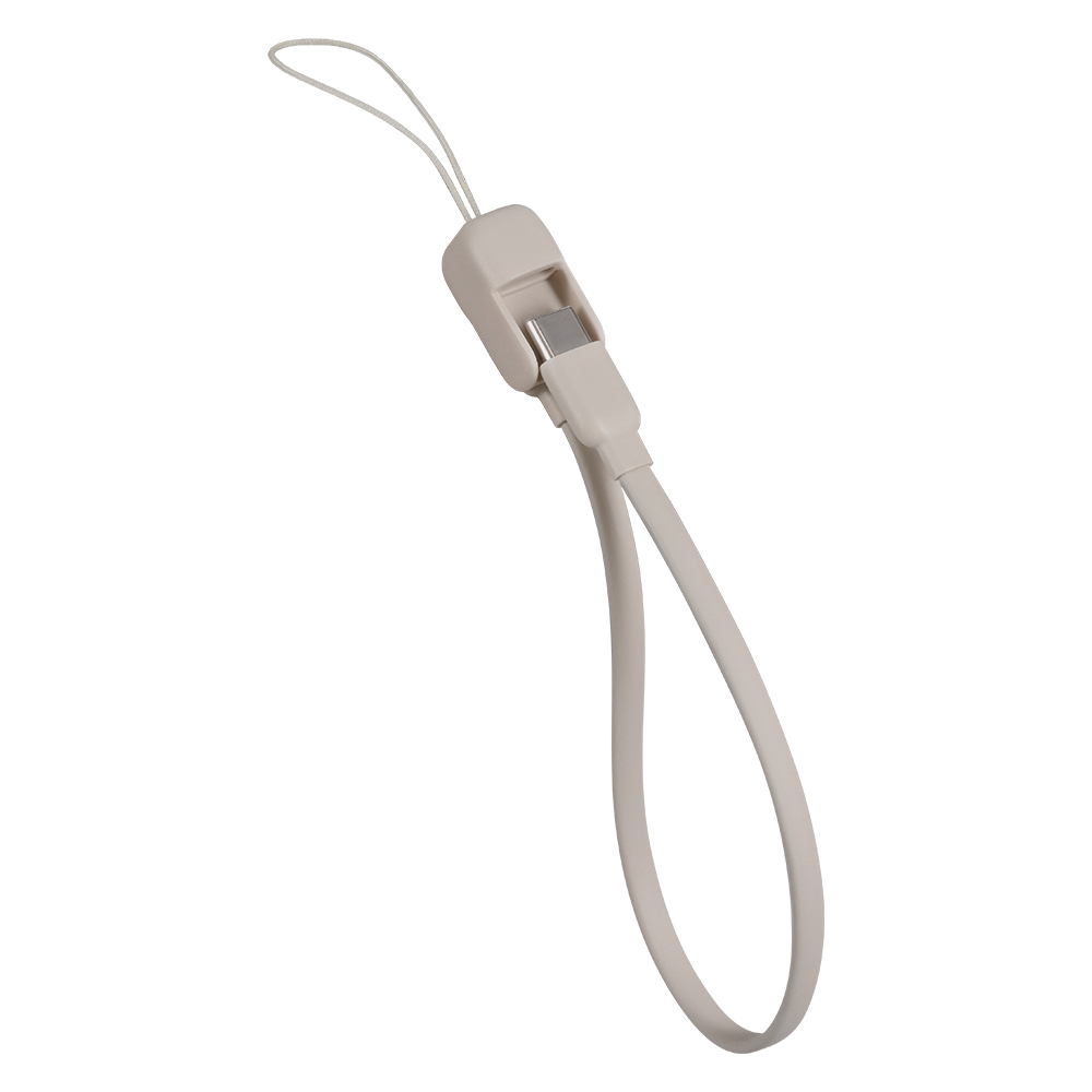 MOTTERU ストラップ式 USB-C to Cケーブル 20cm ラテグレージュの商品画像